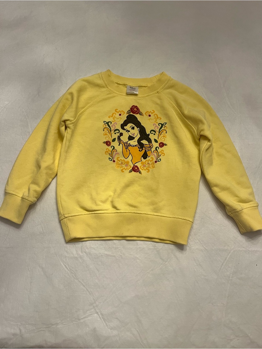 Hanna Andersson Yellow Belle Floral Graphic Sweatshirt
